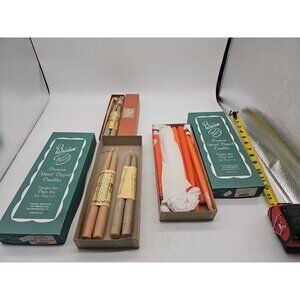 Patrician Taper Candles 12 Inch Bayberry Oarnge 17 Candles Total New